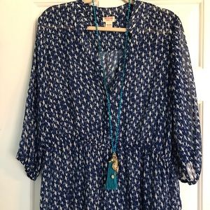Mossimo Women’s button up tunic w/gathered waist.